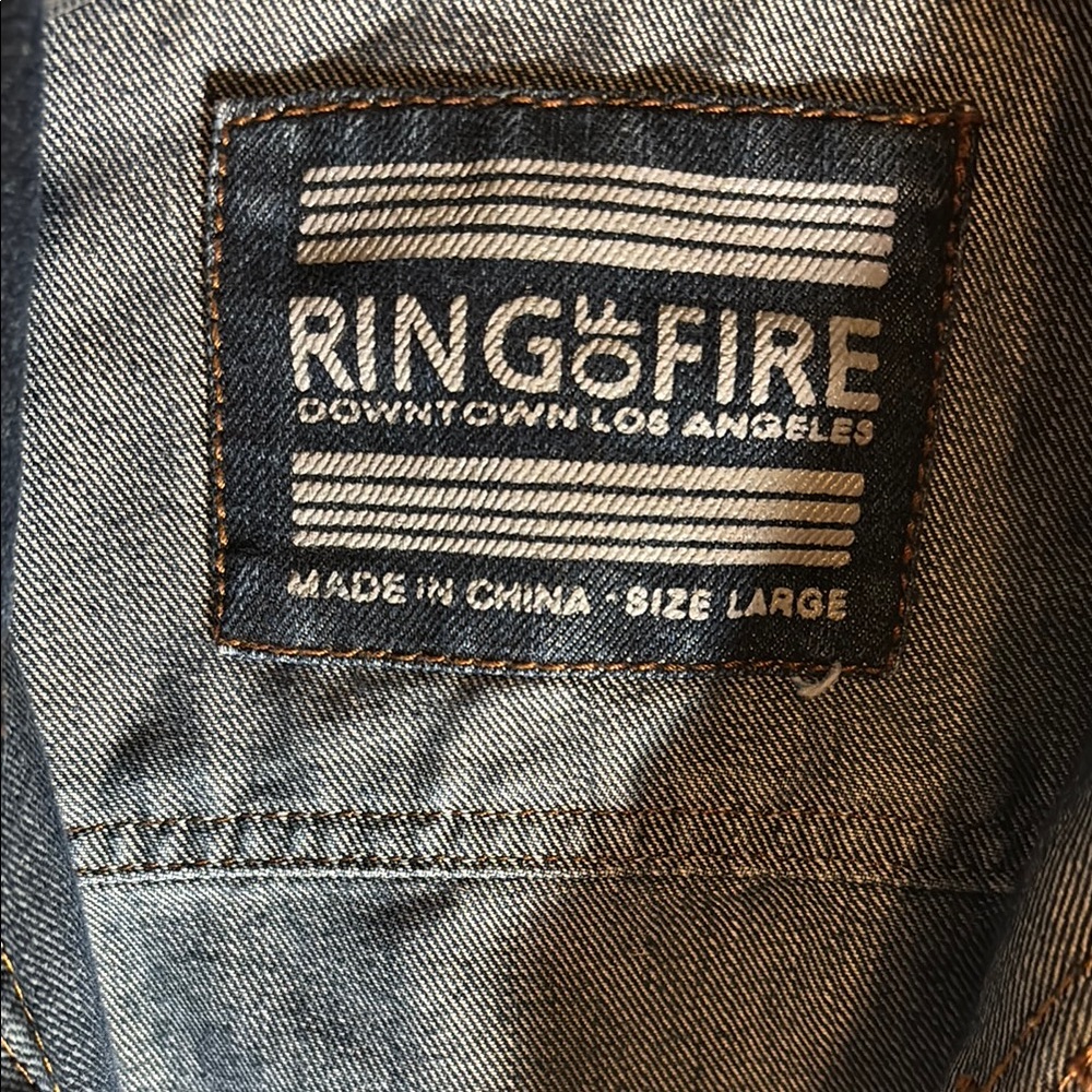 Ring of Fire women’s Denim Vest - Picture 2 of 9